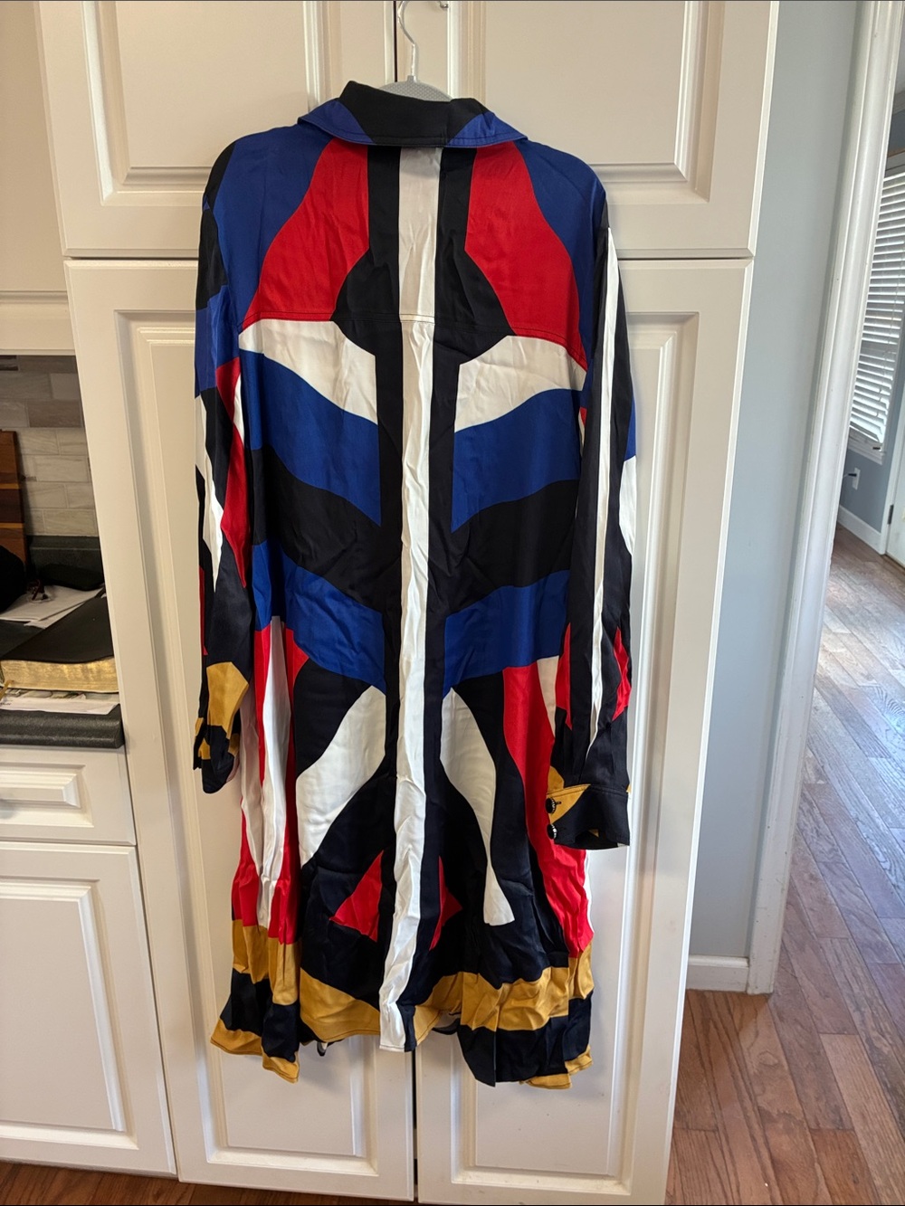 Farm Rio, Anthropologie woman’s shirt dress Multi XL missing belt - Picture 3 of 12